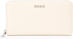 HUGO Ladies Chris Ziparound R. Zip_Around_Wallet Portefeuille pour femme Naty Shop Light White Onesi