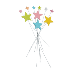 Lot de 10 décorations comestibles, Etoiles