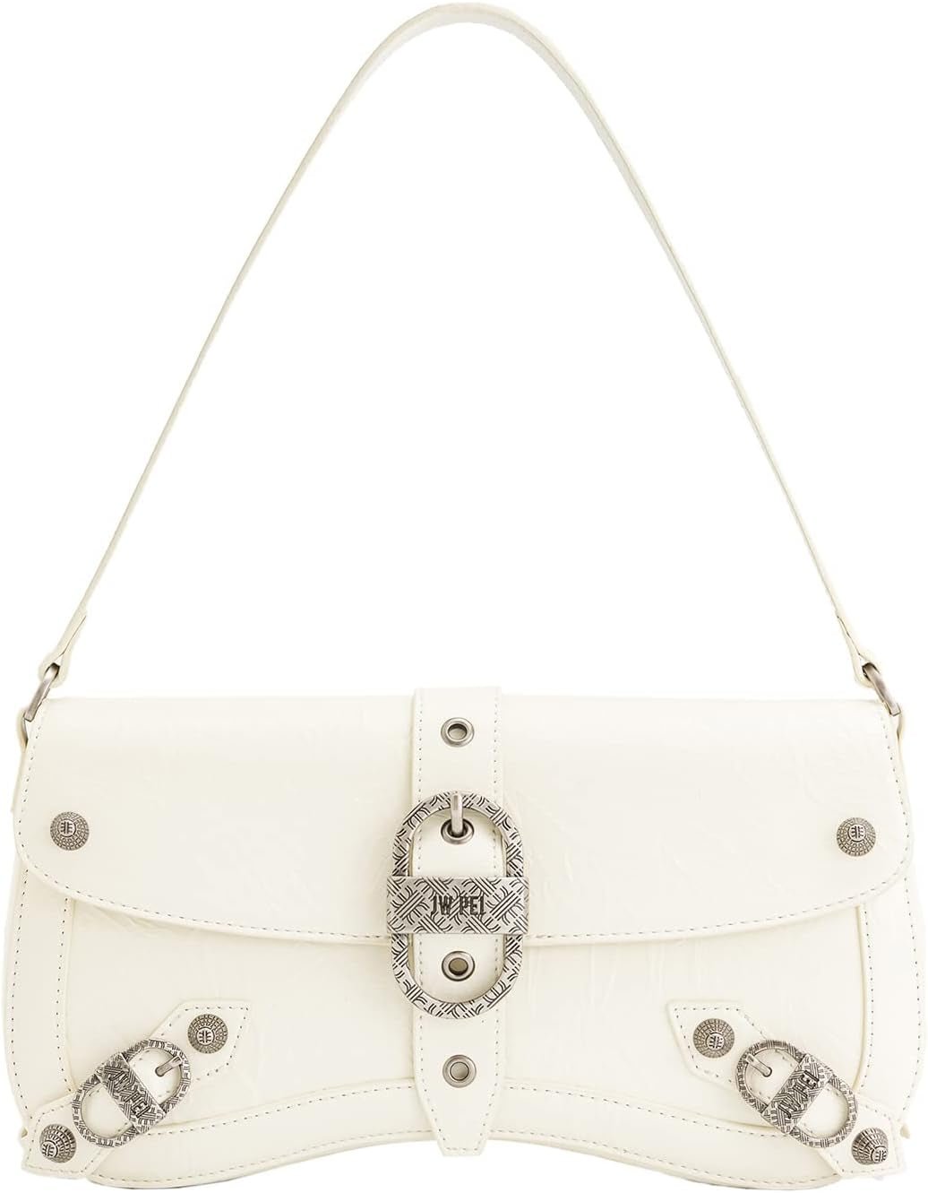 JW PEI Sac à main Eva pour femme Sacs Naty Shop Blanc écrasé