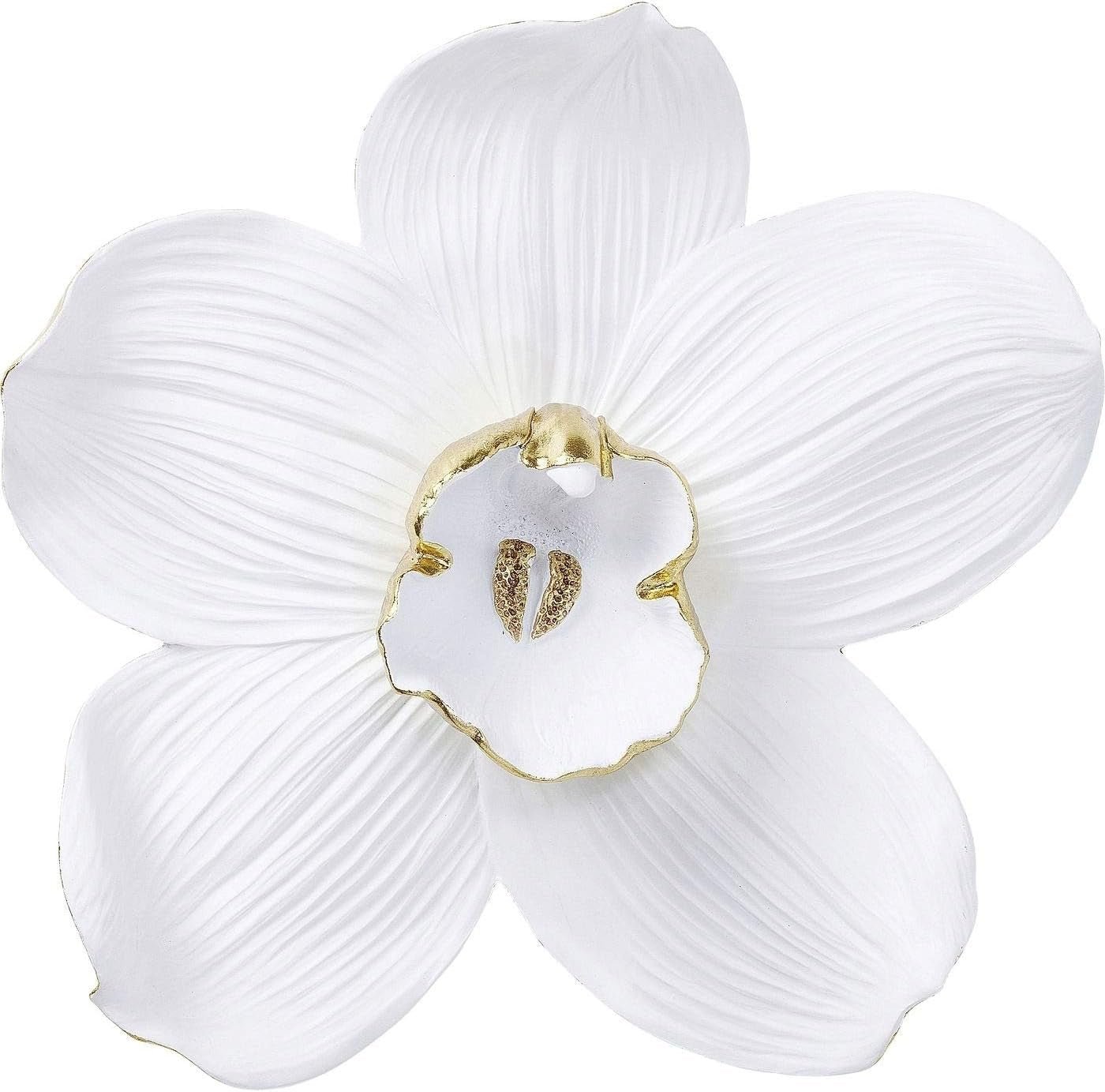 Kare Design décoration murale Orchidée, blanc, XL, décoration murale, aspect fleur d'orchidée, fait main, 25x24x7 cm (h/l/p) Statuettes et sculptures Naty Shop Blanc 51L X 2B Cm