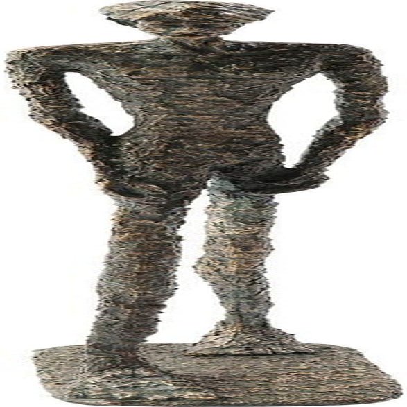 Kare Design obiect decorativ Art Lady Bronz, figurină decorativă, rășină, aspect antic, statuie, decor, obiect de artă, accesoriu, 78x13,5x13,5cm Statuete si sculpturi Naty Shop Gri Bărbat