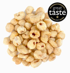 Litchi séché BRIX | Litchi naturel séché 95 g | Grand Prix du Goût pour les Fruits Secs | Sans OGM, sans gluten, végétalien, vitamines conservées Naty Shop Produits déshydratés