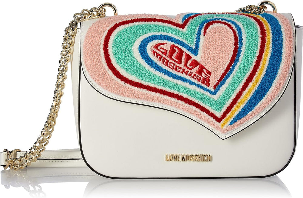 Love Moschino sac porté épaule Borsa a Spalla Femme Sacs Naty Shop Blanc