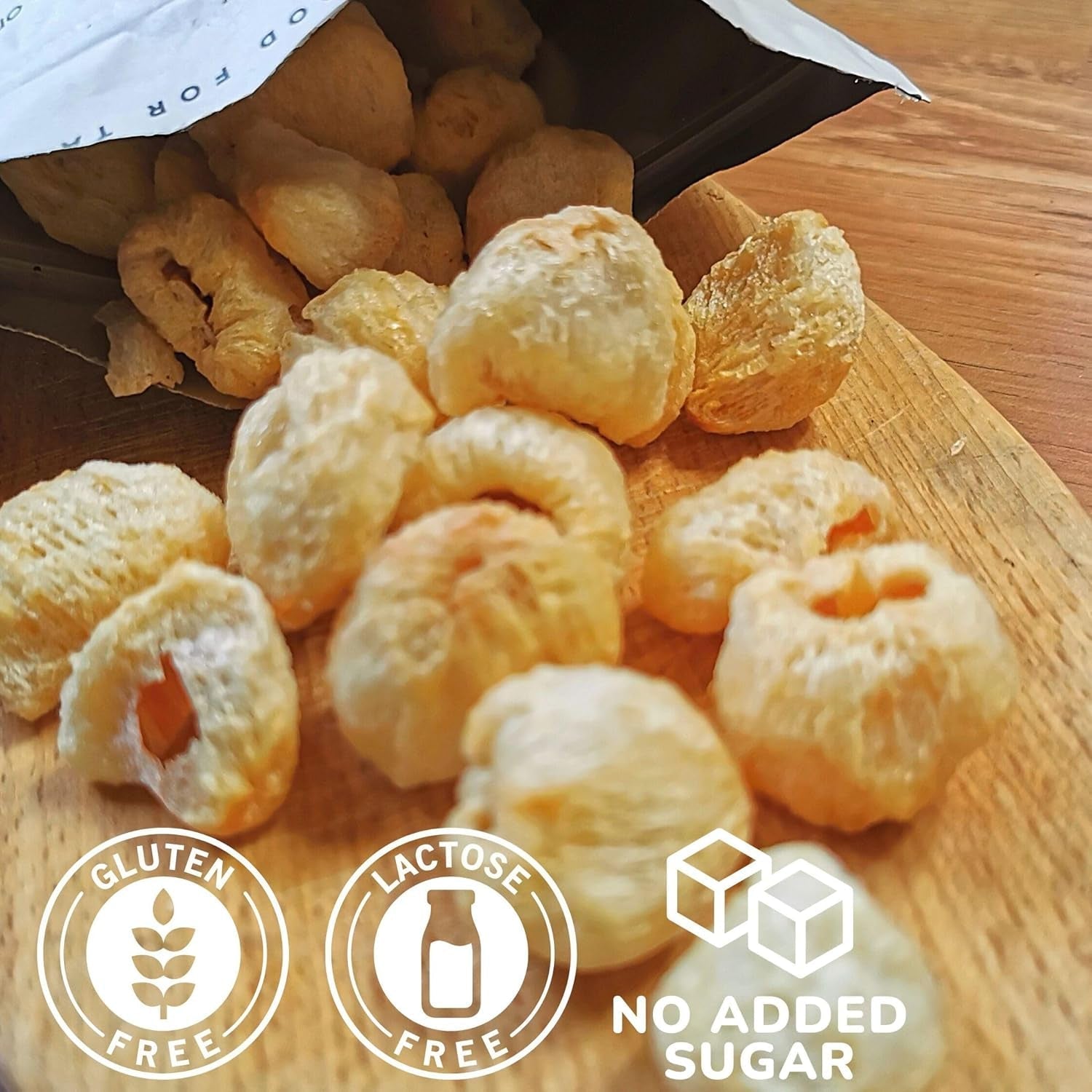 Litchis lyophilisés | 100% fruits lyophilisés séchés litchi | séché naturellement Vegan sans gluten | Pas de jus de litchi Sirop de litchi | Litchi tropical aux fruits lyophilisés | ZingyZoo Produits déshydratés Naty Shop