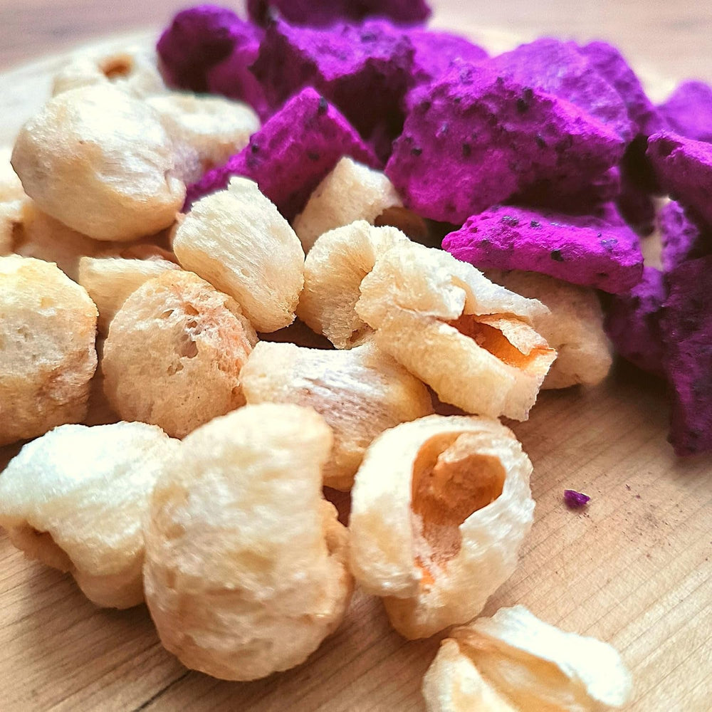 Litchis lyophilisés | 100% fruits lyophilisés séchés litchi | séché naturellement Vegan sans gluten | Pas de jus de litchi Sirop de litchi | Litchi tropical aux fruits lyophilisés | ZingyZoo Produits déshydratés Naty Shop
