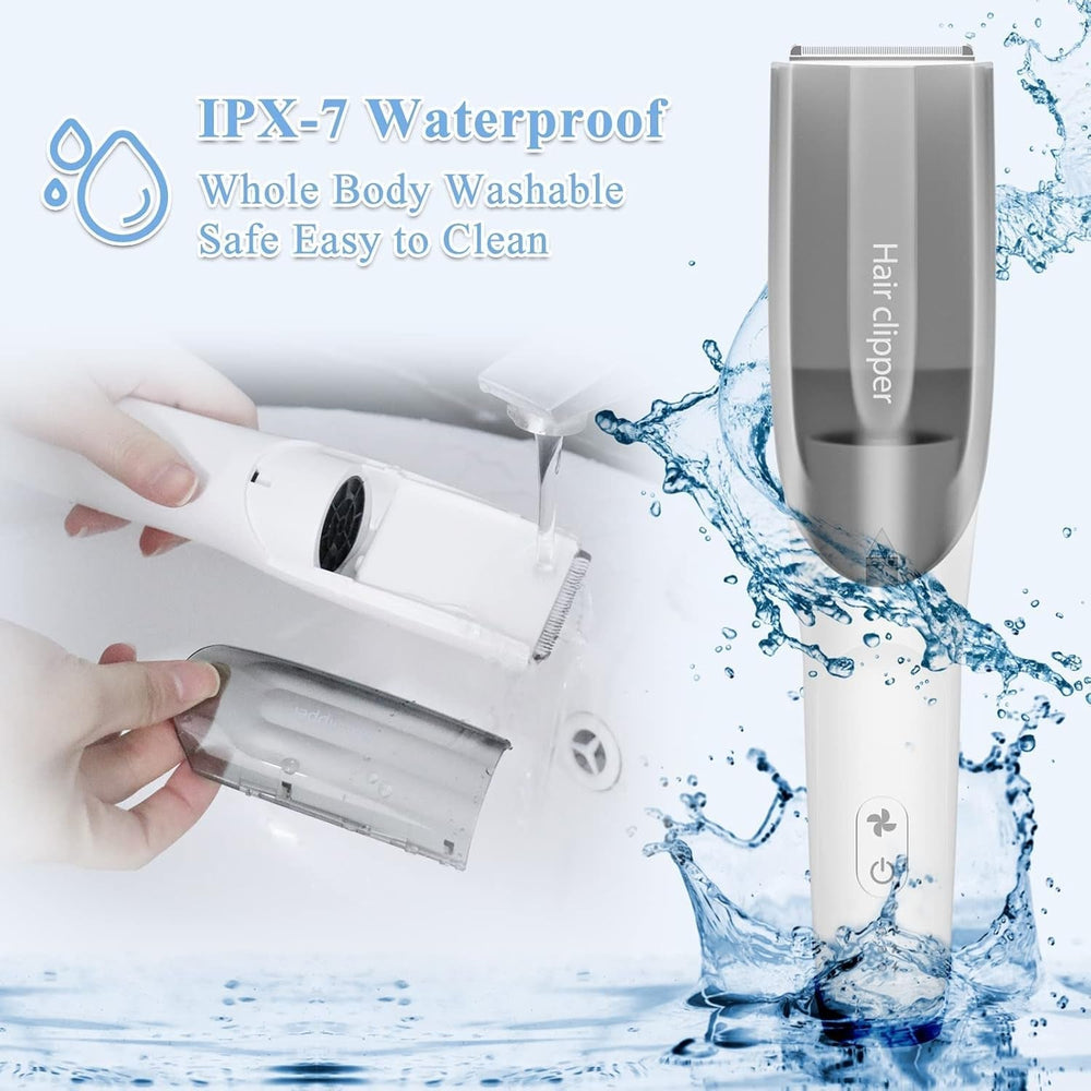 Tondeuse à cheveux pour bébé, tondeuse à cheveux pour enfants, tondeuse à cheveux silencieuse pour tout-petits avec 3 peignes de guidage, enfants imperméables - Bain et soins de la peau Naty Shop