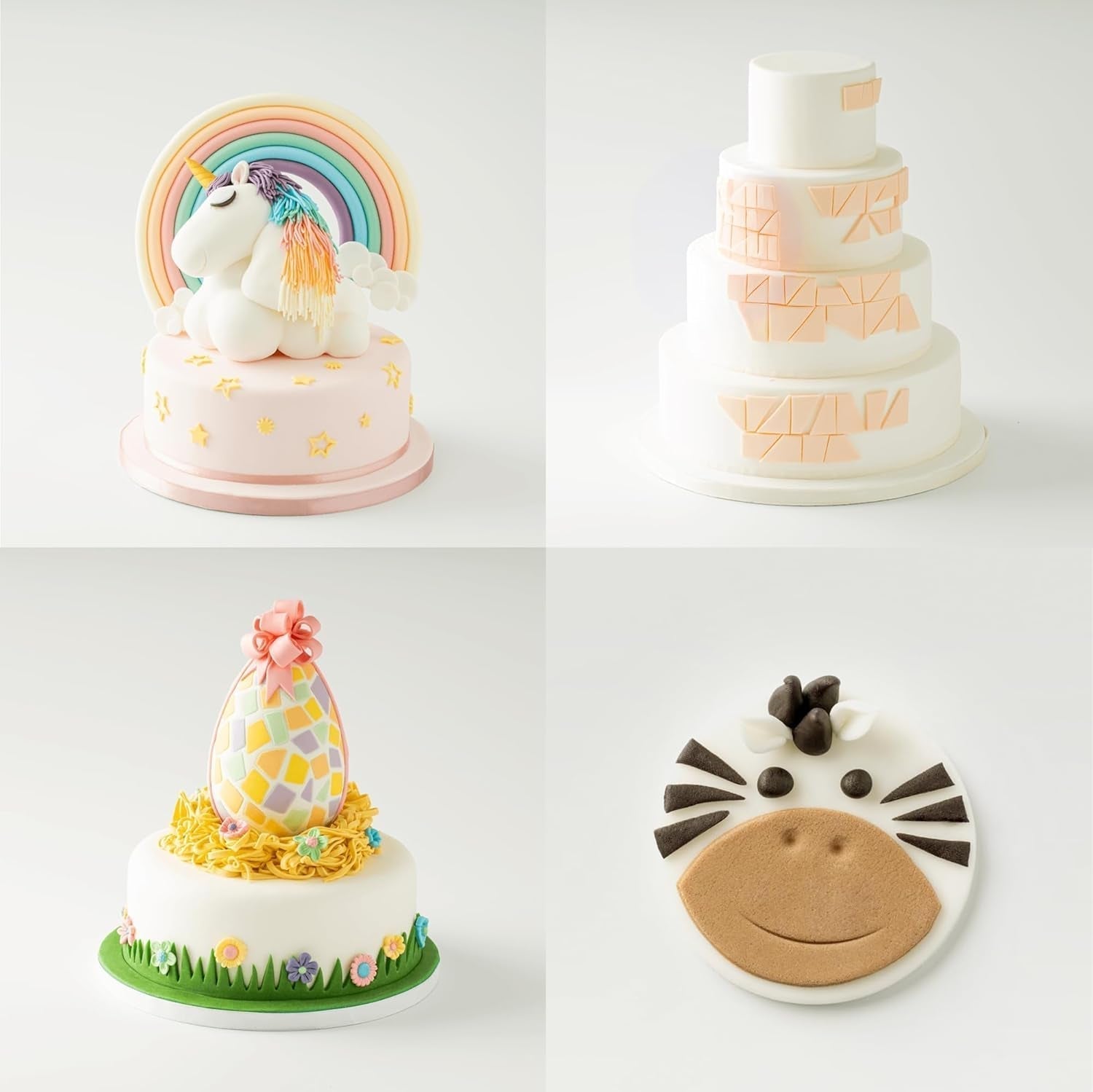 Massa Ticino Fondant White 2x 1kg - Pastă de zahăr premium pentru prăjituri decorative, fondant rulat - perfect pentru prăjituri, modelare și decorațiuni - fondant alb pentru brutari profesioniști și amatori Pasta de zahar Naty Shop