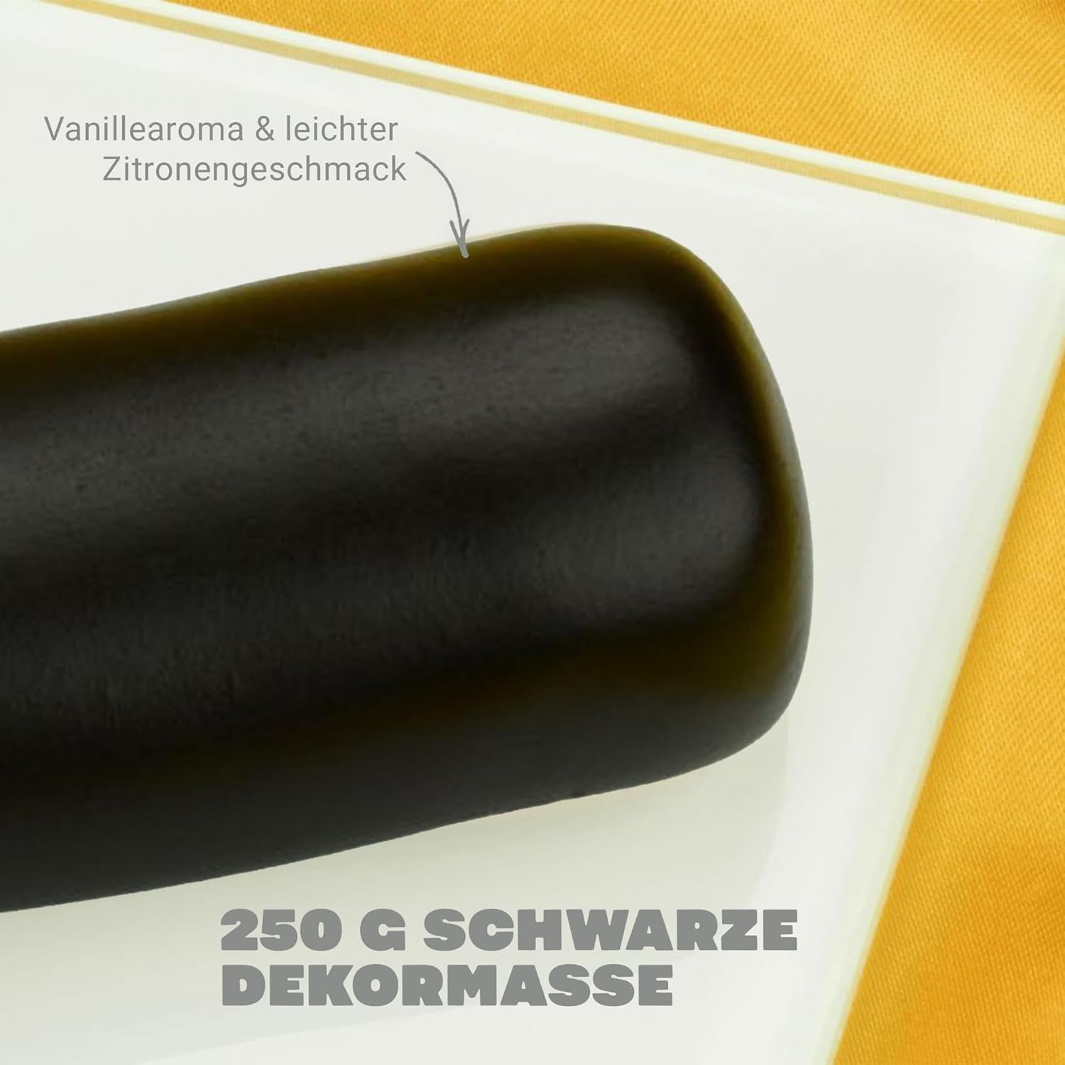 Massa Ticino Set 1x Fondant Blanc 250g et 1x Fondant Noir 250g - Pâte à sucre premium pour gâteaux, fondants en rouleaux - Parfait pour les gâteaux, le modelage et les décorations - Fondant pour boulangers professionnels et amateurs Pâte à sucre Naty Shop