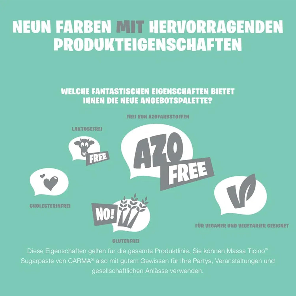 Massa Ticino Set 1x Fondant Blanc 250g et 1x Fondant Noir 250g - Pâte à sucre premium pour gâteaux, fondants en rouleaux - Parfait pour les gâteaux, le modelage et les décorations - Fondant pour boulangers professionnels et amateurs Pâte à sucre Naty Shop