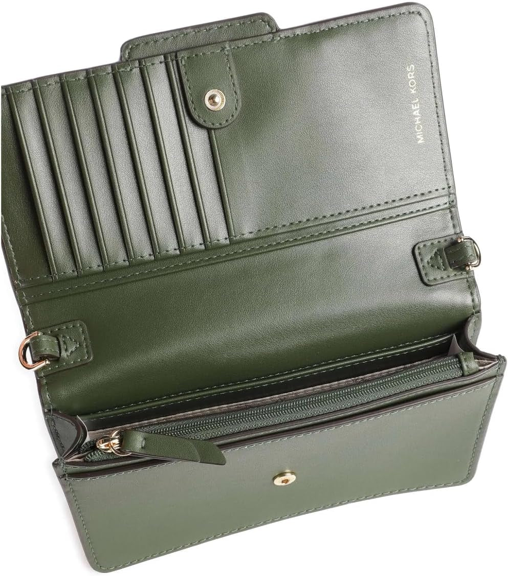 MICHAEL KORS Femme SM PHN CHN XBODY Sac, Amazon Green Sacs Femme Naty Shop