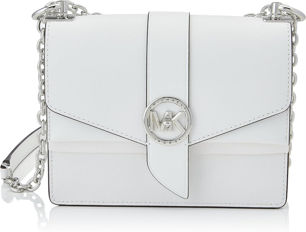 Michael Kors Greenwich Sm Conv Xbody Bag Genti Femei Naty Shop Alb optic
