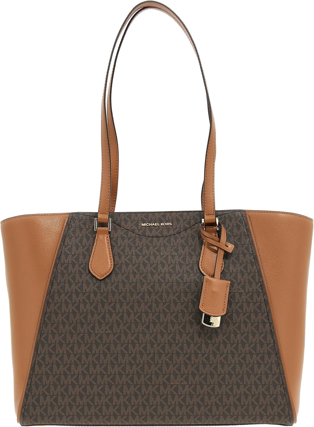 Michael Kors Lg Mf Tz Tote Handbag Femme Sacs Naty Shop Marron