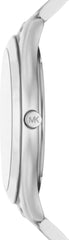 Michael Kors - Slim Runway Collection Montre pour homme en acier inoxydable couleur argent MK1060SET Portefeuille pour homme Naty Shop