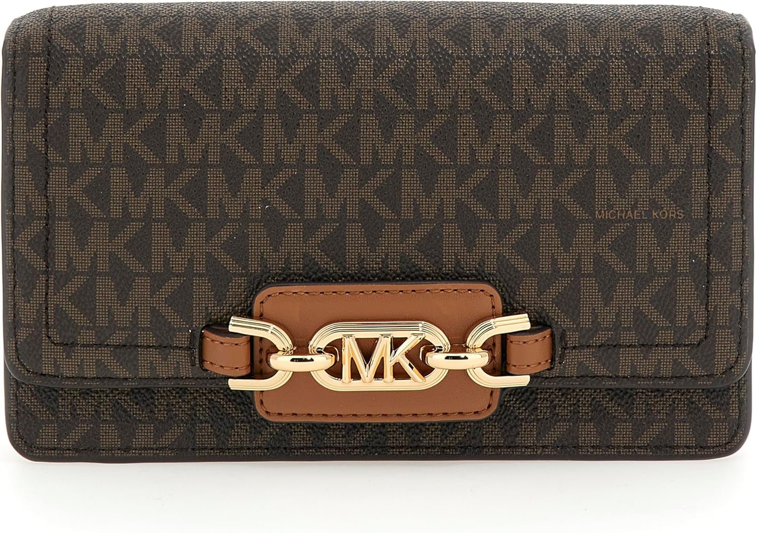 MICHAEL KORS Femme Heather PHN CHN XBODY Sac, Marron Foncé Femme Sacs Naty Shop