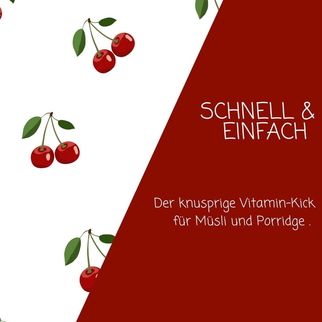 myfruits cerises amères lyophilisées, 80g, sans additifs, à partir de 100% cerises, fruits lyophilisés et déshydratés Produits déshydratés Naty Shop