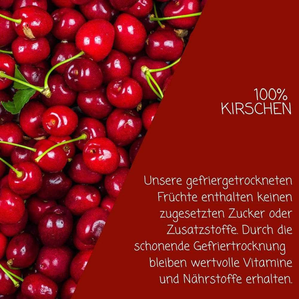 myfruits cerises amères lyophilisées, 80g, sans additifs, à partir de 100% cerises, fruits lyophilisés et déshydratés Produits déshydratés Naty Shop