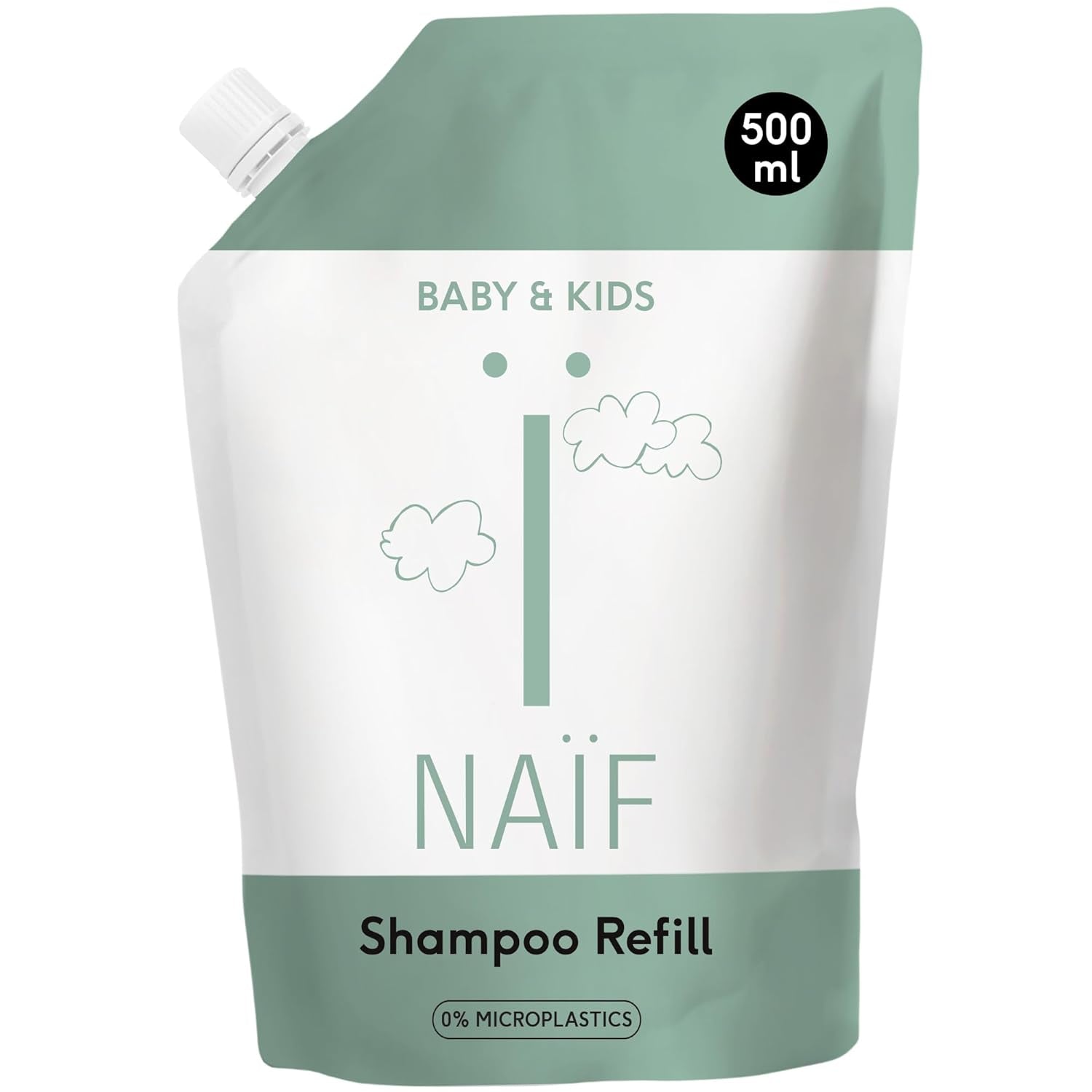 Naïf - Shampoing soin - pour bébés et enfants - Shampoing bébé aux ingrédients naturels - 100% vegan - 0% SLES - Sans microplastiques, silicones et parabens - 200 ml Enfants - Bain et Soin Naty Shop Recharge