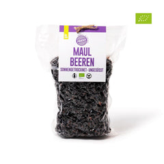 PAKKA - Mûres séchées au soleil biologiques 1 kg équitables Mûres King Shotut aigre-douces très collantes et juteuses provenant directement de petits agriculteurs de Samarkand en Ouzbékistan Pack familial végétalien 1000 g Naty Shop Produits déshydratés