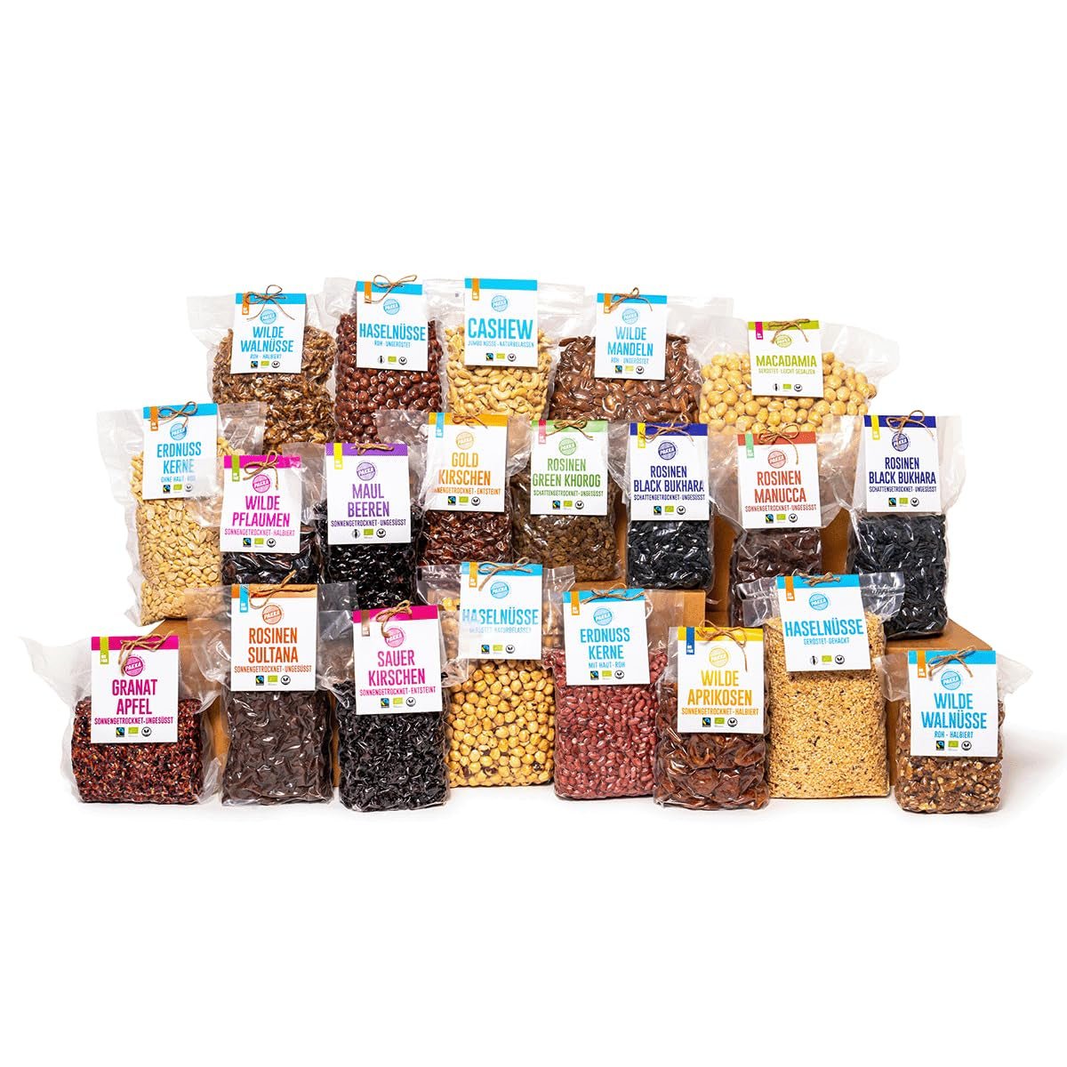 PAKKA - Raisins secs manucca géants bio équitables 1kg avec 2 - 3 graines croquantes, raisins manucca séchés au soleil, sans huile, donc collants, sans soufre, provenant de petits agriculteurs de Samarkand ouzbékistan 1000g Produits déshydratés Naty Shop