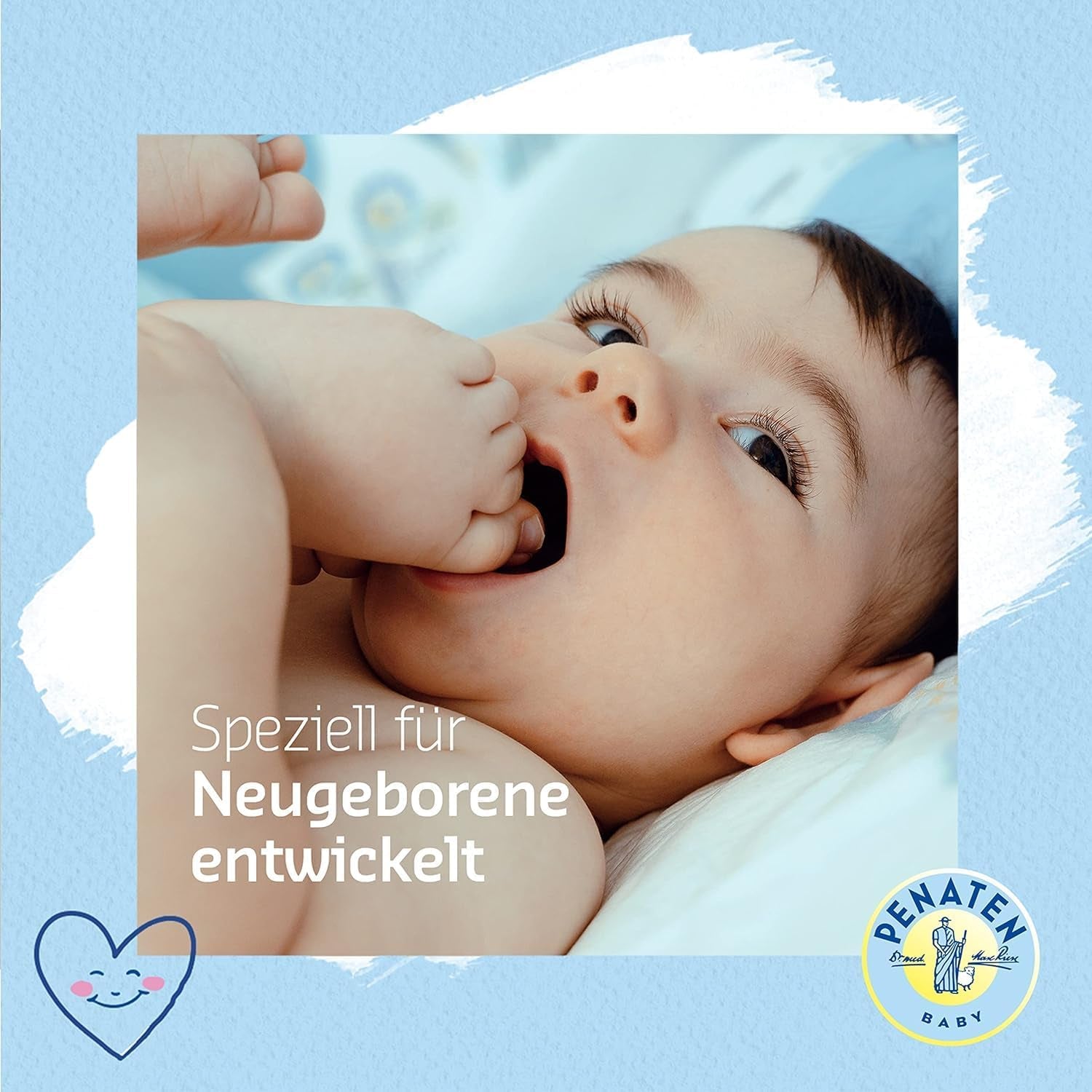 PENATEN Crème de Soin Ultra Sensible Visage & Corps (100ml) crème visage et corps pour bébé sans parfum, crème hydratante protectrice et nourrissante pour la peau très sensible des bébés sujets aux névrodermites Enfants - Bains et Soin Naty Shop