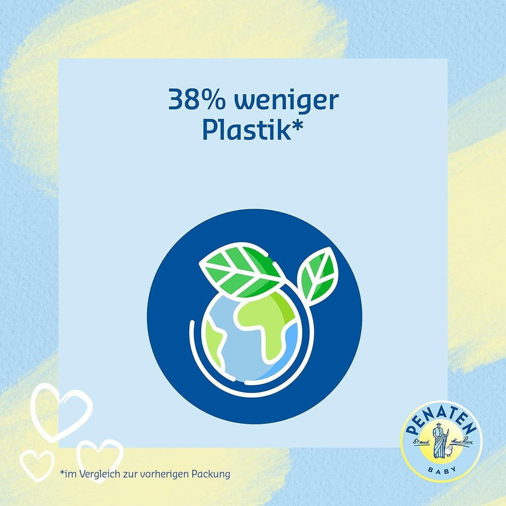 PENATEN Crème de Soin Ultra Sensible Visage & Corps (100ml) crème visage et corps pour bébé sans parfum, crème hydratante protectrice et nourrissante pour la peau très sensible des bébés sujets aux névrodermites Enfants - Bains et Soin Naty Shop