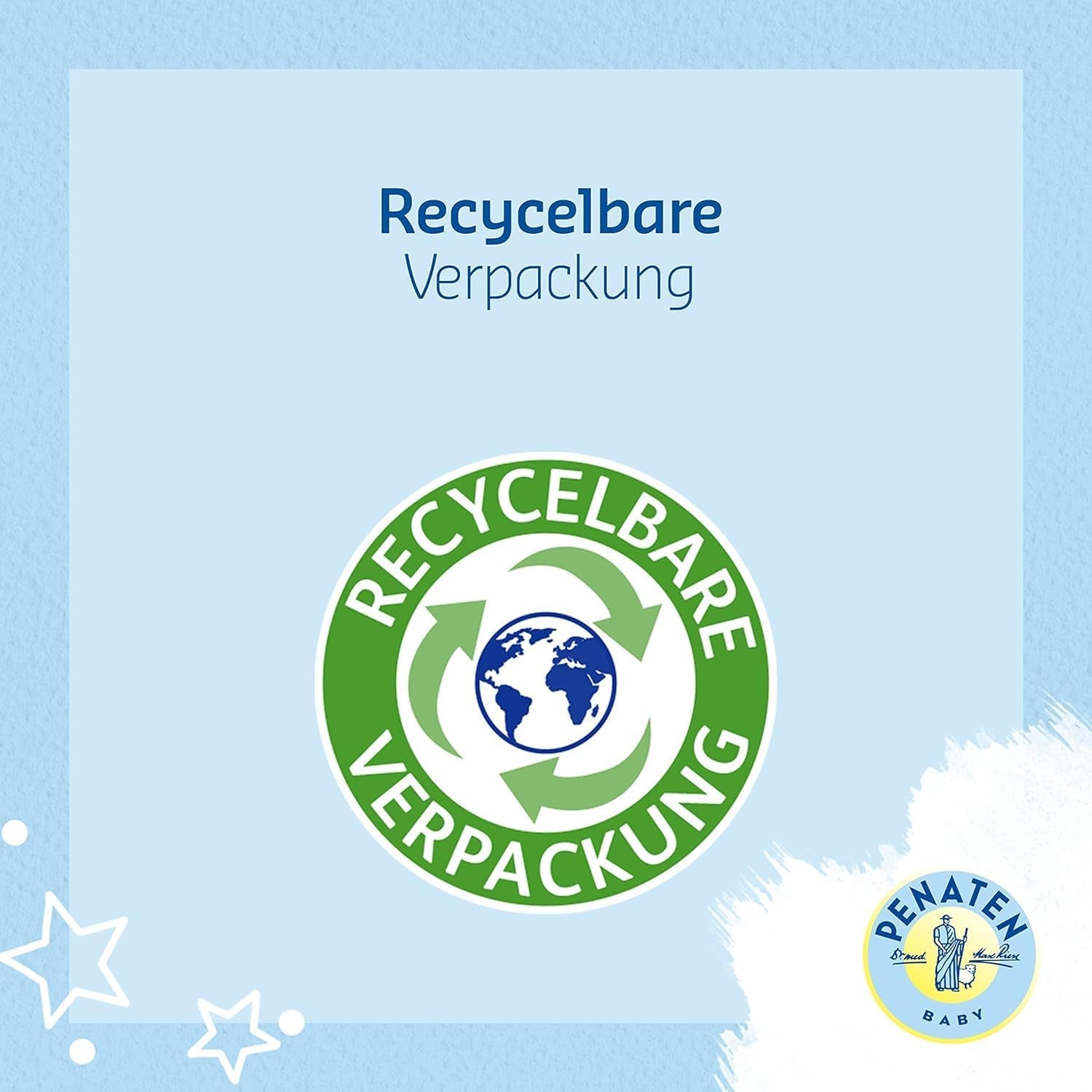 PENATEN Crème de Soin Ultra Sensible Visage & Corps (100ml) crème visage et corps pour bébé sans parfum, crème hydratante protectrice et nourrissante pour la peau très sensible des bébés sujets aux névrodermites Enfants - Bains et Soin Naty Shop