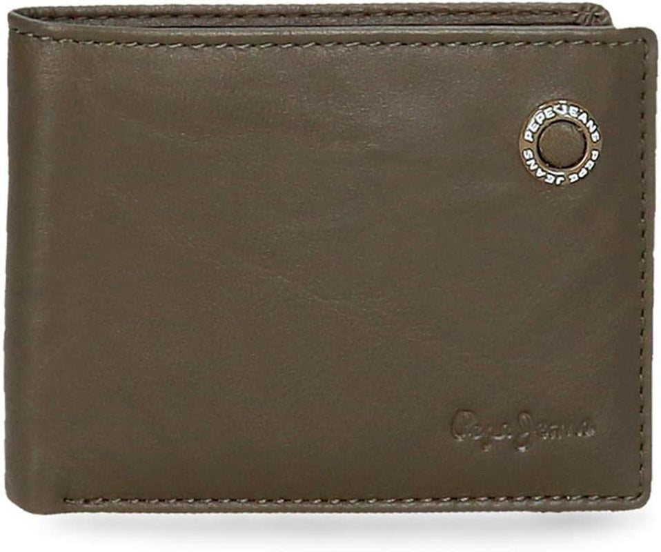 Portefeuille Pepe Jeans Adge pour hommes Naty Shop Kaki Portefeuille Pepe