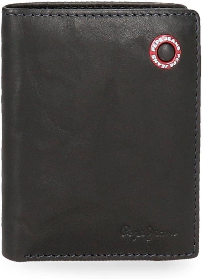 Portefeuille Pepe Jeans Adge pour hommes Naty Shop Portefeuille vertical bleu marine