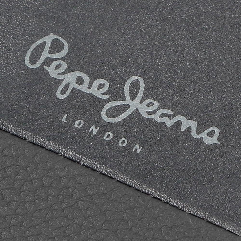 Pepe Jeans Joumma Bags Double Purse, Negru, 11 x 7 x 1,5 cm, Piele, Negru, Talla única, Portofel Portofel Barbati Naty Shop