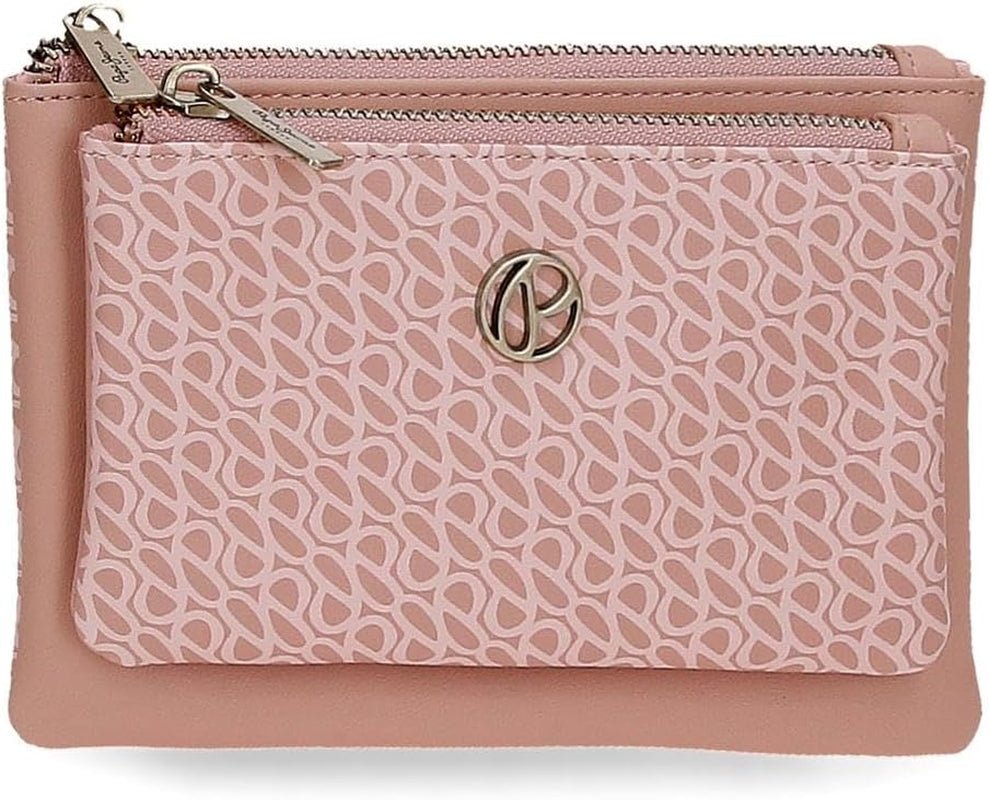 Pepe Jeans Megan Trousse de Toilette Noir 17x9x2 cm Simili Cuir, Noir, Taille Unique, Trousse de Toilette Portefeuille Femme Naty Shop Pink Purse