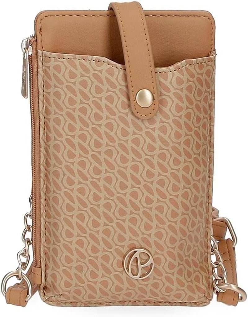 Pepe Jeans Megan Trousse de Toilette Noir 17x9x2cm Simili Cuir, Noir, Taille Unique, Trousse de Toilette Portefeuille Femme Naty Shop Camel Bandoulière