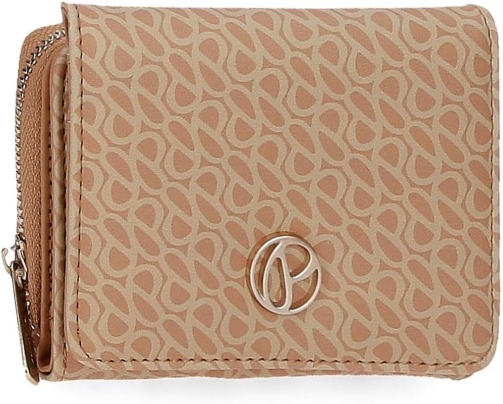 Pepe Jeans Megan Trousse de Toilette Noir 17x9x2 cm Simili Cuir, Noir, Taille Unique, Trousse de Toilette Portefeuille Femme Naty Shop Camel Wallet