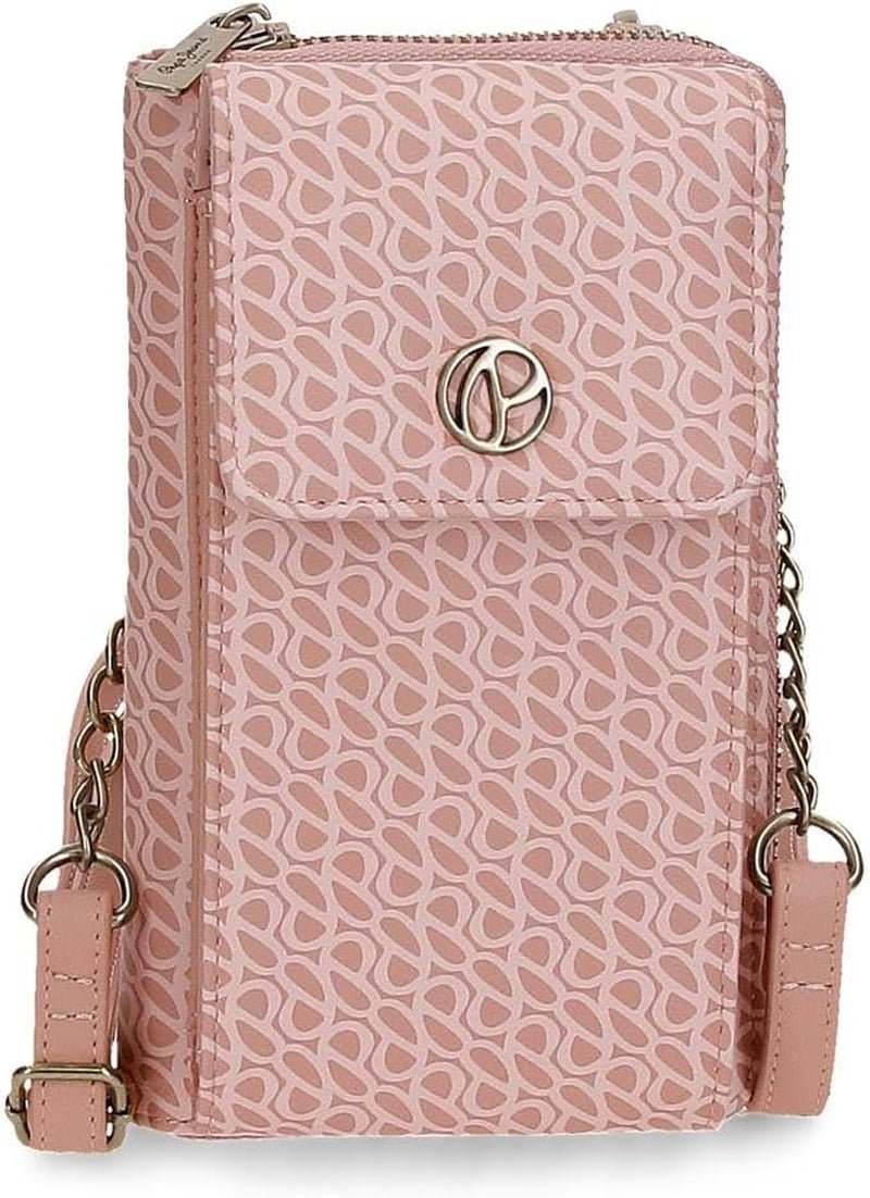 Pepe Jeans Megan Trousse de Toilette Noir 17x9x2 cm Simili Cuir, Noir, Taille Unique, Trousse de Toilette Portefeuille Femme Naty Shop Porte-Documents Rose