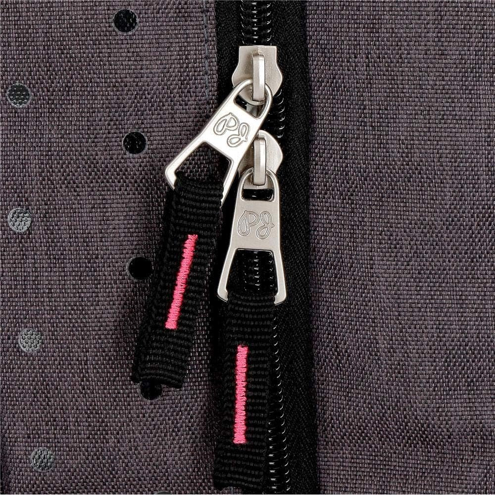 Pepe Jeans Molly rucsac cu două compartimente cu troler Gri 30.5x44x15 cms Poliester 20.13L Rucsacuri si ghiozdane premium Naty Shop