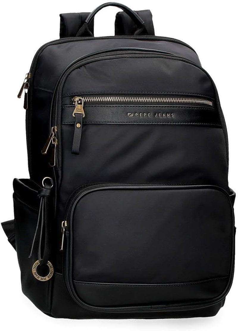 Pepe jeans Morgan, rucsacuri casual, genți de călătorie, piele artificială bej și negru pentru femei, de Joumma Bags Bagaje și echipament de călătorie Naty Shop Negru Pc rucsac