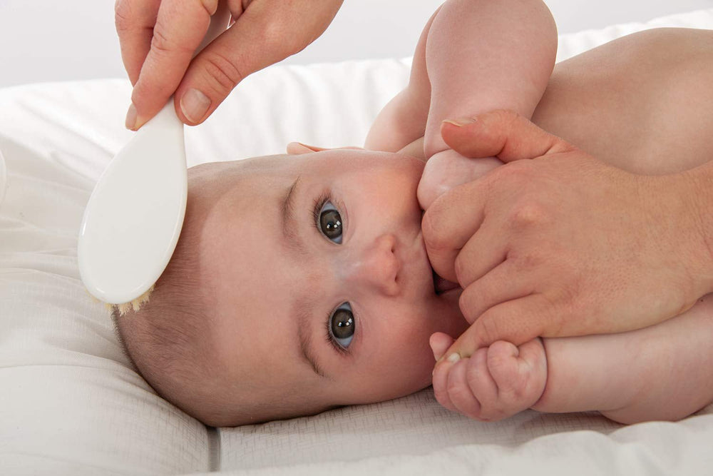 Peigne et brosse Rotho Babydesign, poils naturels, dès 0 mois, TOP/Bella Bambina, Babybleu Perl (bleu clair), 20059010301 Enfant - Bain et Soin Naty Shop