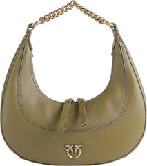 Pinko femme BRIOCHE HOBO Mini KALB MORB, V62q_Green Thread-Antique Gold Sacs Femme Naty Shop Default title