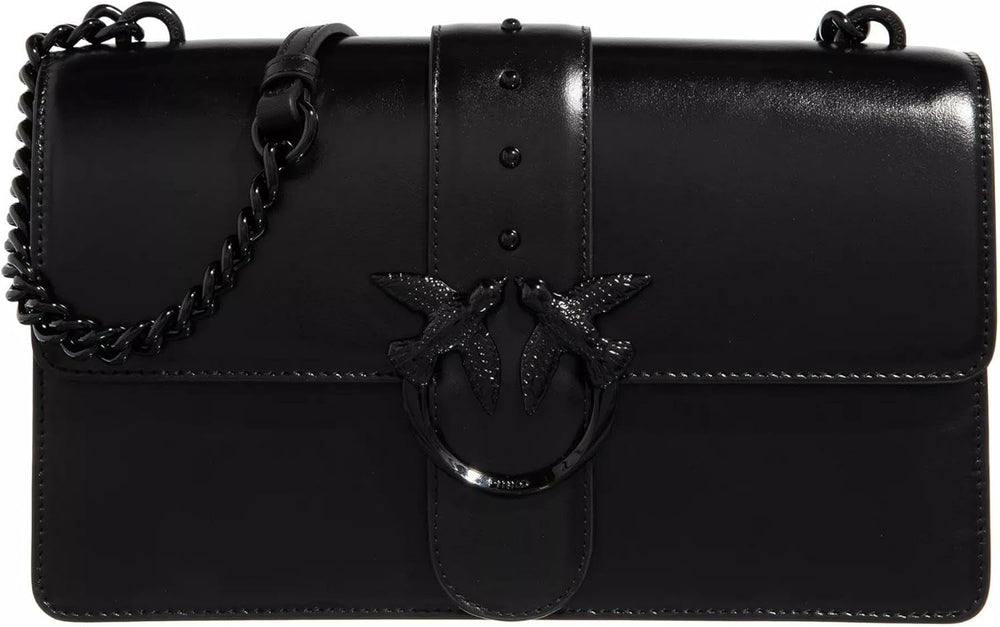 Pinko Ladies Love One Classic Cl Naplack Color Block Bag Sacs pour femmes Naty Shop Z99B_B Noir Berline Block Color