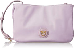 Pinko Ladies Recycled Gate Flat HORIZONTAL REPEATED Sacs pour femmes Naty Shop Y48Q_Tulipano Viola-Antique Or