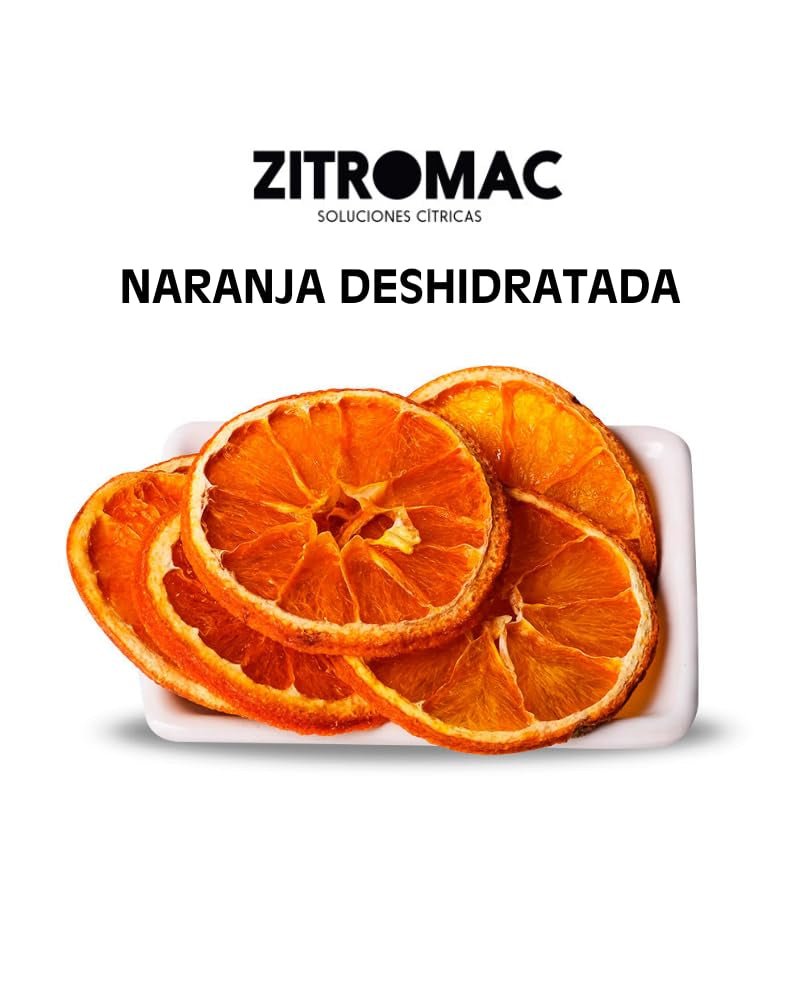 Oranges séchées pour cocktails - Fruits secs sans sucre pour cocktails, décorations, confiseries, Noël, boissons, 100% naturels Tranches d'oranges séchées sans additifs (45g) Produits déshydratés Naty Shop