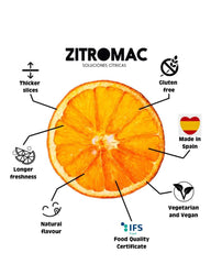 Oranges séchées pour cocktails - Fruits secs sans sucre pour cocktails, décorations, confiseries, Noël, boissons, 100% naturels Tranches d'oranges séchées sans additifs (45g) Produits déshydratés Naty Shop