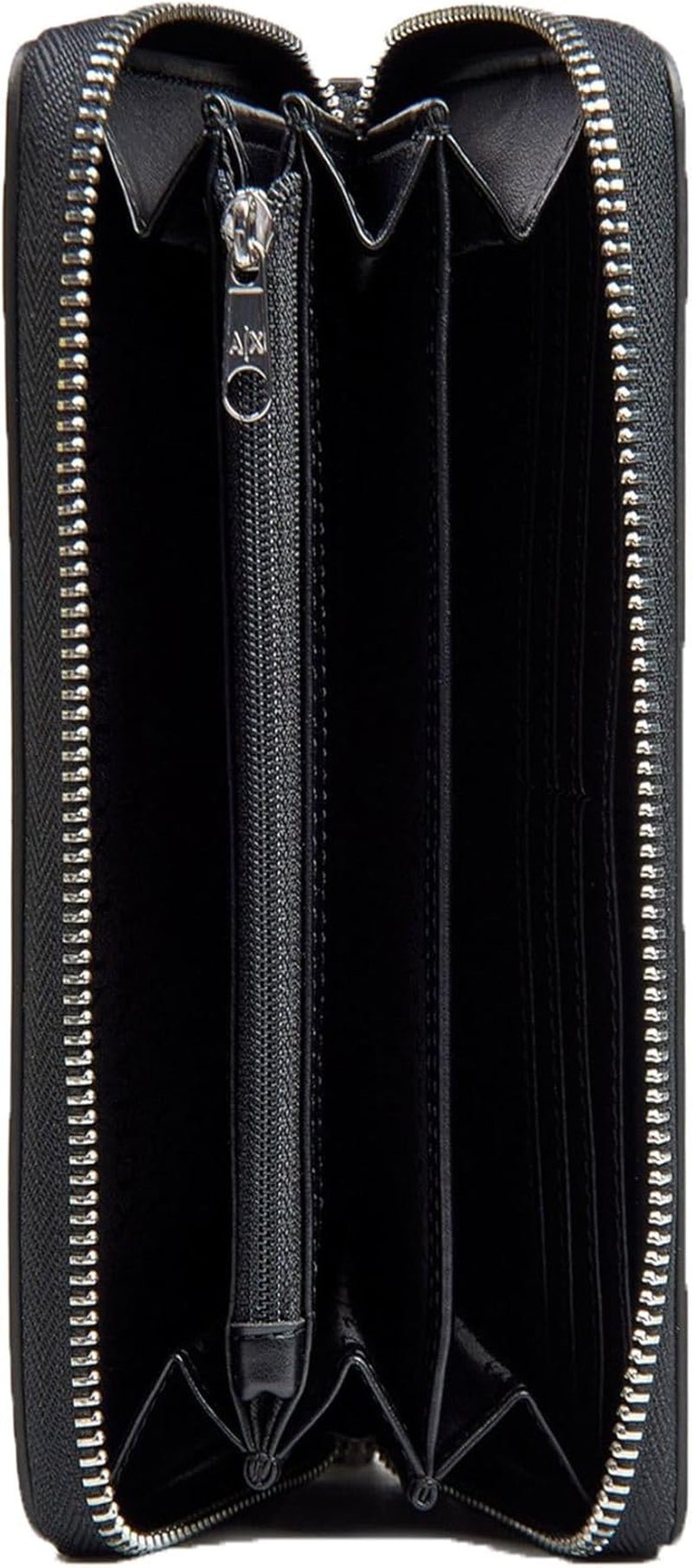 Portofel bi-fold cu logo în relief Melrose pentru femei Armani Exchange Portofel Barbati Naty Shop