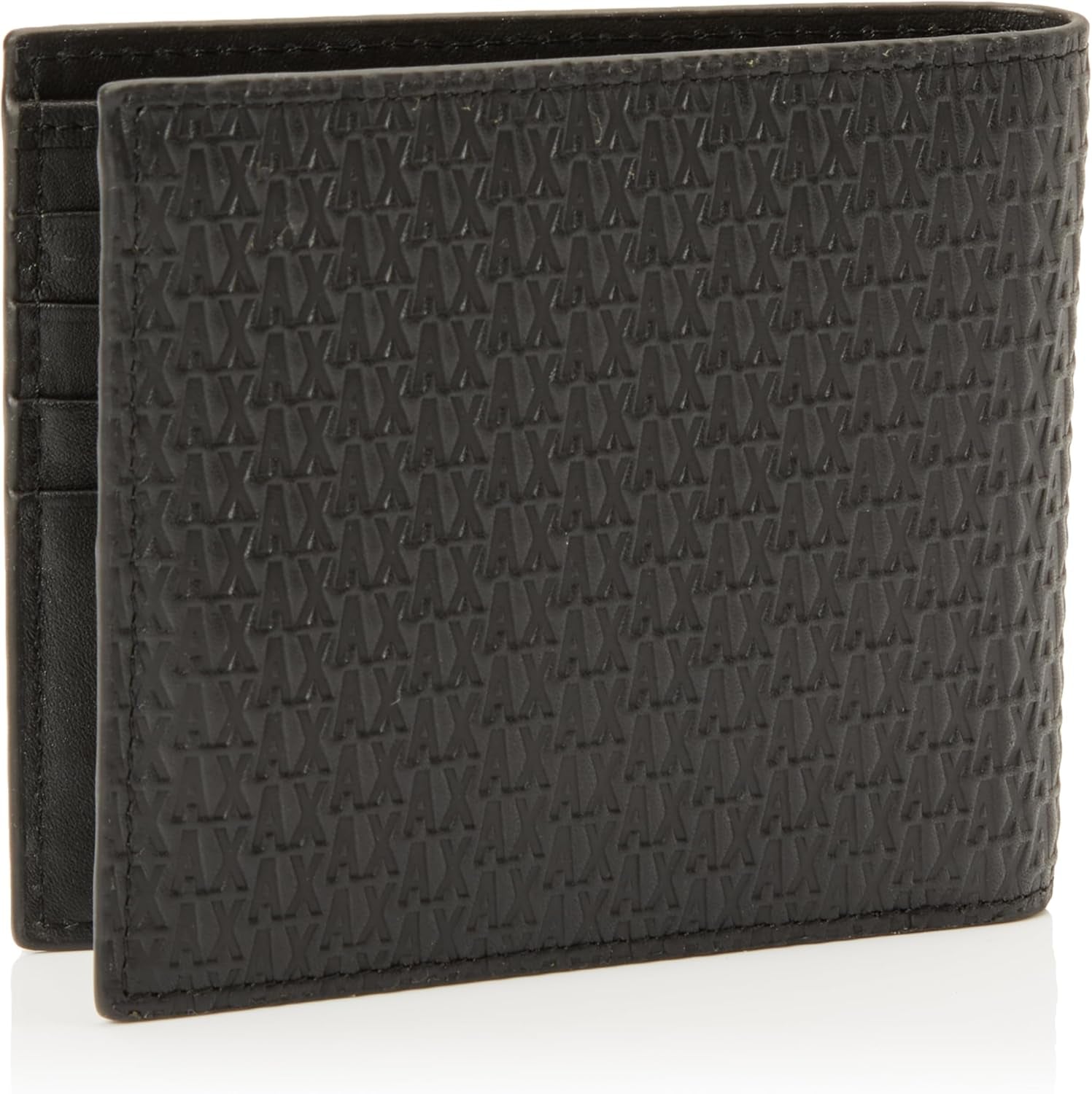 Elba, Essential, Mini portefeuille à deux volets avec logo en métal pour homme Armani Exchange Portefeuille pour homme Naty Shop