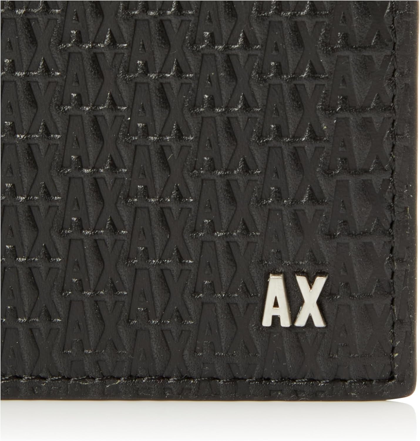 Elba, Essential, Mini portefeuille à deux volets avec logo en métal pour homme Armani Exchange Portefeuille pour homme Naty Shop