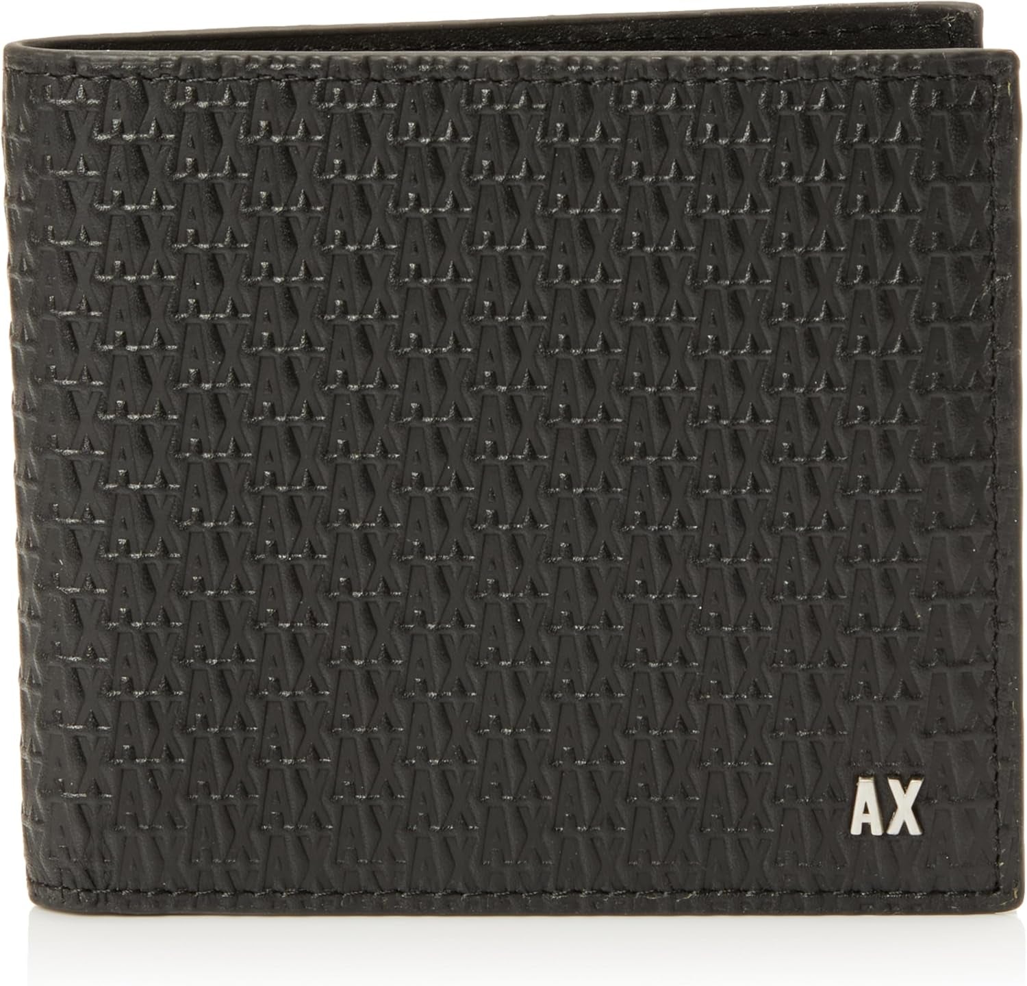Elba, Essential, Mini portefeuille à deux volets avec logo en métal pour homme Armani Exchange Portefeuille pour homme Naty Shop Titre par défaut