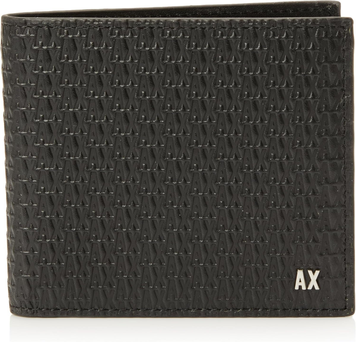 Elba, Essential, Mini portefeuille à deux volets avec logo en métal pour homme Armani Exchange Portefeuille pour homme Naty Shop Titre par défaut