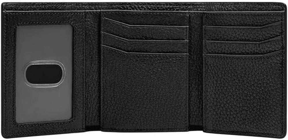 Portefeuille à trois volets Fossil Huntington pour hommes Naty Shop Portefeuille pour hommes