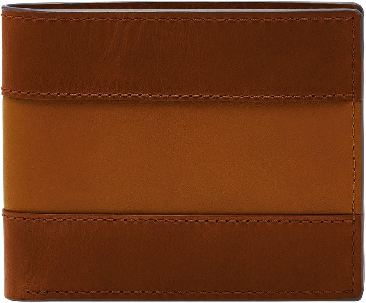 Portefeuille Everett Fossil pour hommes, cuir à deux volets marron moyen 11,5 cm L x 2,5 cm l x 8,9 cm H ML4397210 Naty Shop Portefeuille pour hommes Titre par défaut