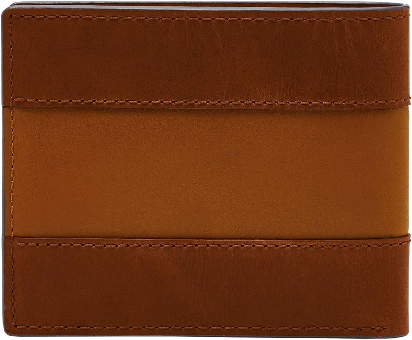 Portefeuille Fossil Everett pour hommes, cuir à deux volets marron moyen 11,5 cm L x 2,5 cm l x 8,9 cm H ML4397210 Portefeuille pour hommes Naty Shop