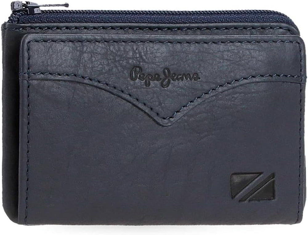 Portefeuille veste Pepe Jeans avec porte-cartes, taille unique Portefeuille homme Naty Shop Bleu